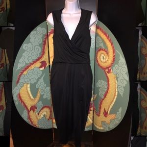 SUZANNE BETRO Black Dress with Pockets Small